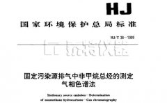 固定污染源排氣中非甲烷總烴的測定（氣相色譜法）